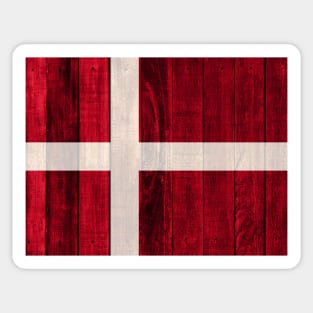 Flag of Denmark - Wood Sticker